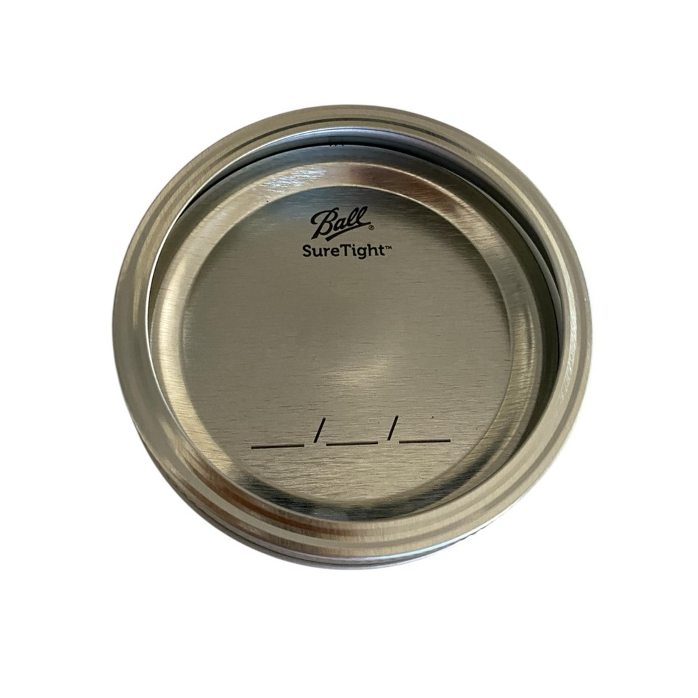 Ball SureTight Silver Lid Wide Mouth Set of 6 Lids NEW
